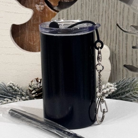 CUSTOM ENGRAVED Mini skinny 3 ounce shot glass/BAG CHARM - Picture 7 of 10